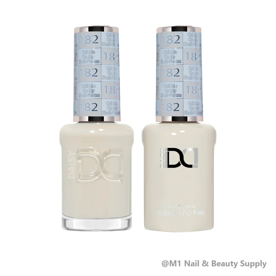 DND HEMA &amp; TPO Free 182 Call Me On My Shell-phone - gel polish and matching lacquer duo