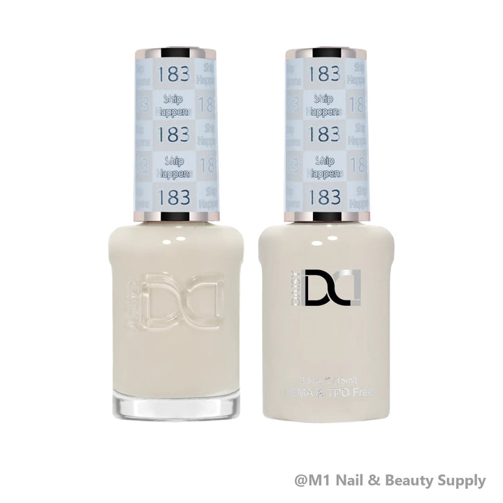 DND HEMA &amp; TPO Free 183 Ship Happens - gel polish and matching lacquer duo