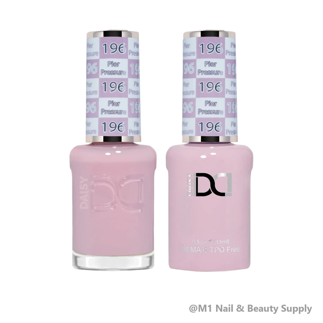 DND HEMA &amp; TPO Free 196 Pier Pressure - gel polish and matching lacquer duo