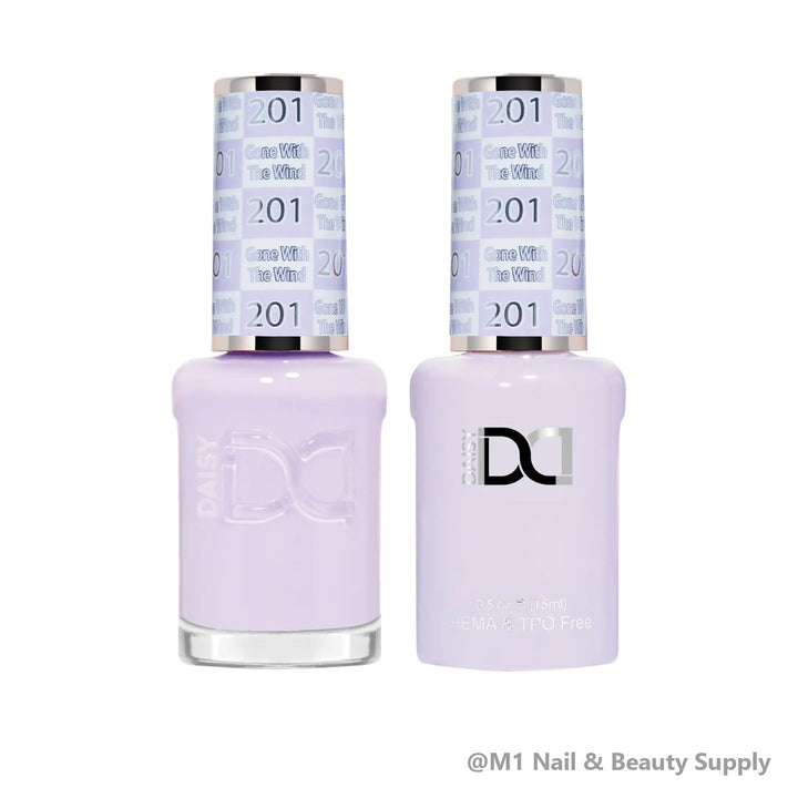 DND HEMA &amp; TPO Free 201 Gone With The Wind - gel polish and matching lacquer duo