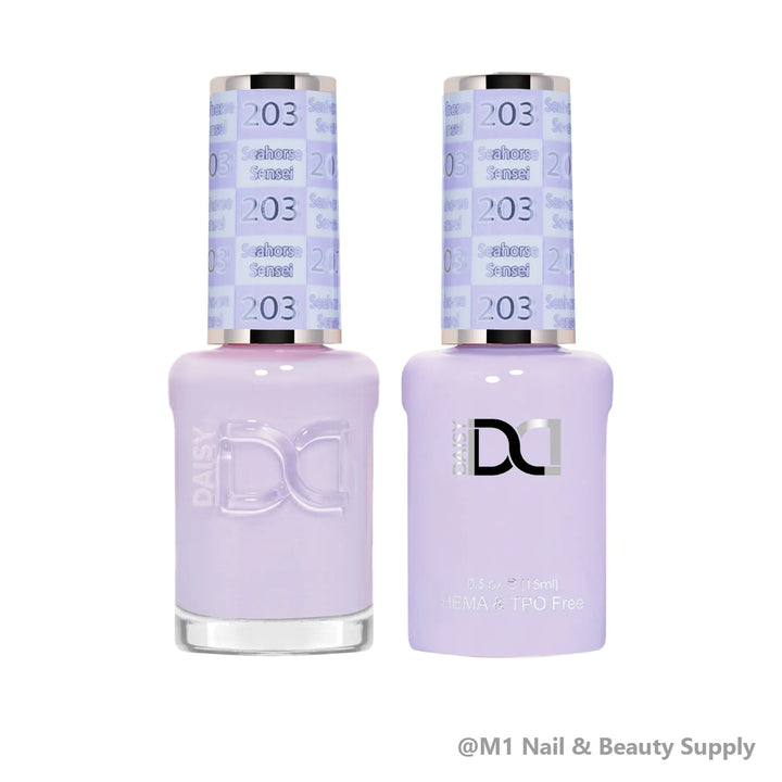 DND HEMA &amp; TPO Free 203 Seahorse Sensei - gel polish and matching lacquer duo