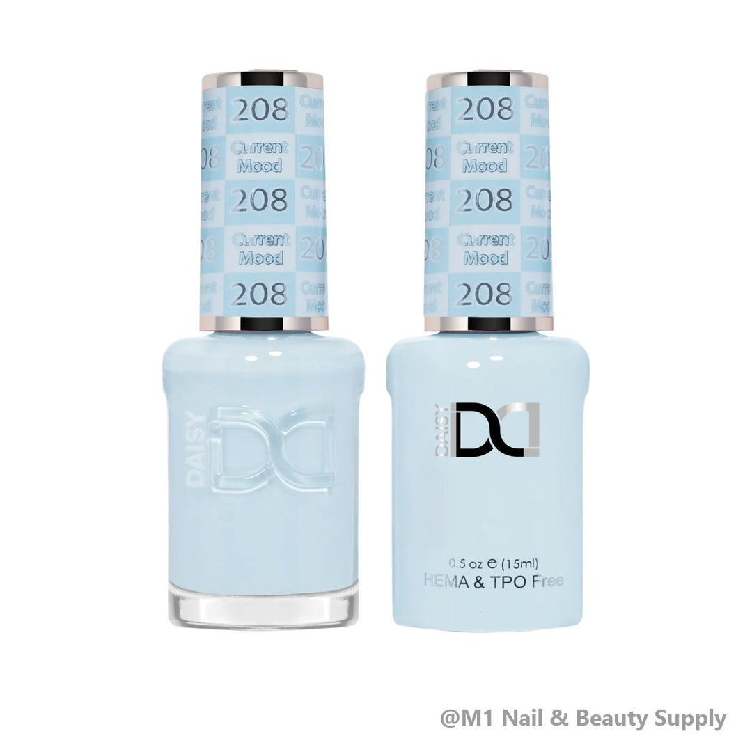 DND HEMA &amp; TPO Free 208 Current Mood - gel polish and matching lacquer duo