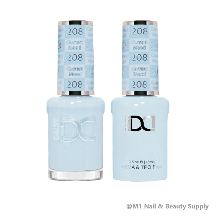 DND HEMA &amp; TPO Free 208 Current Mood - gel polish and matching lacquer duo