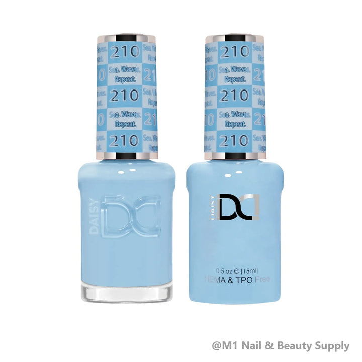DND HEMA &amp; TPO Free 210 Sea. Waves. Repeat. - gel polish and matching lacquer duo