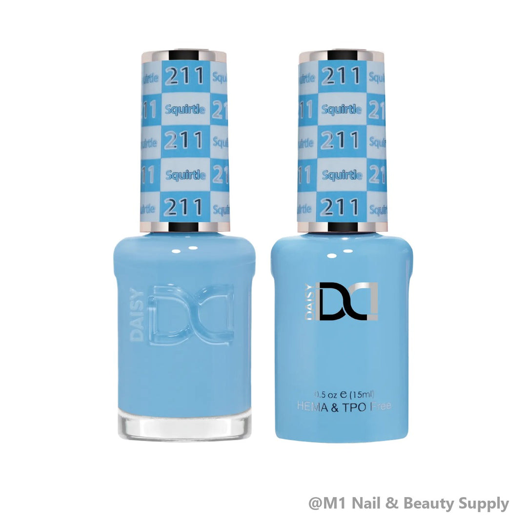DND HEMA &amp; TPO Free 211 Squirtle - gel polish and matching lacquer duo