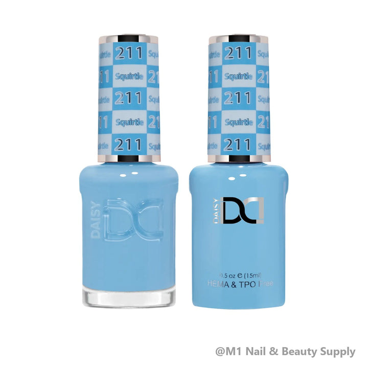 DND HEMA &amp; TPO Free 211 Squirtle - gel polish and matching lacquer duo