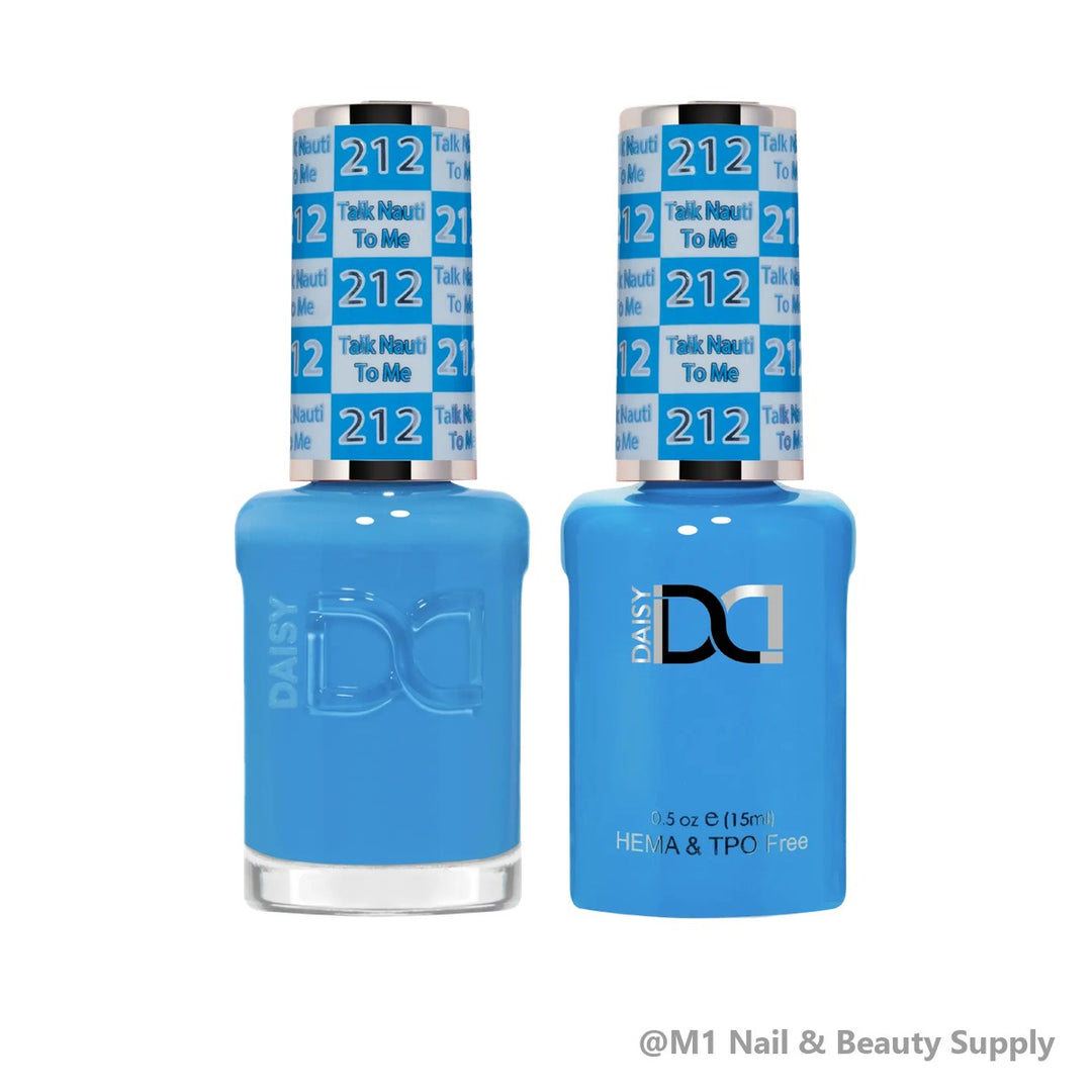 DND HEMA &amp; TPO Free 212 Talk Nauti To Me - gel polish and matching lacquer duo