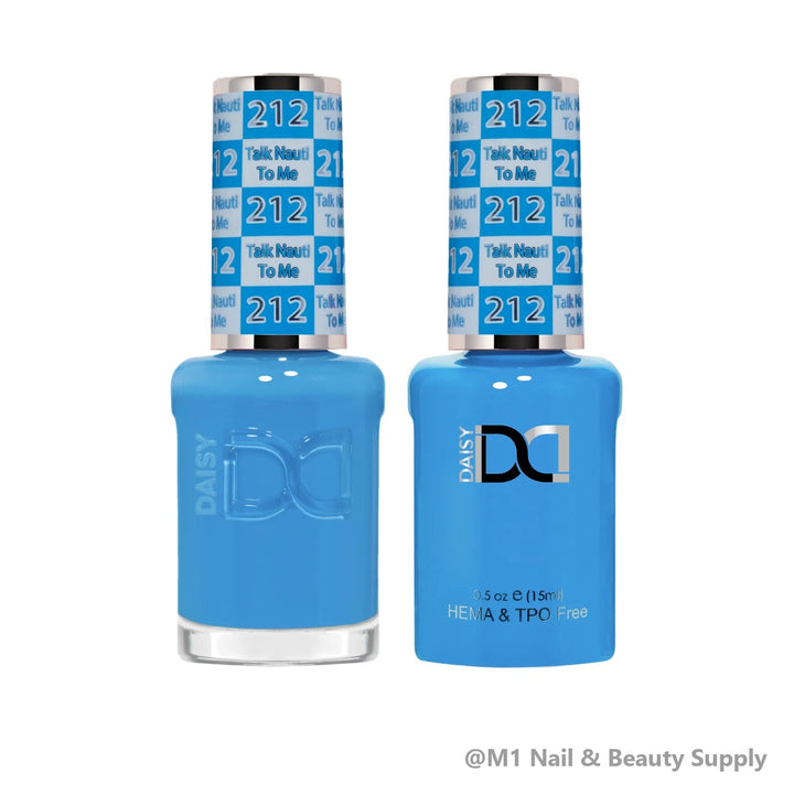 DND HEMA &amp; TPO Free 212 Talk Nauti To Me - gel polish and matching lacquer duo