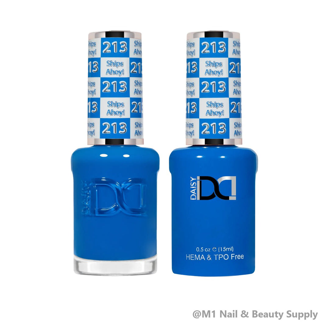 DND HEMA &amp; TPO Free 213 Ships Ahoy! - gel polish and matching lacquer duo
