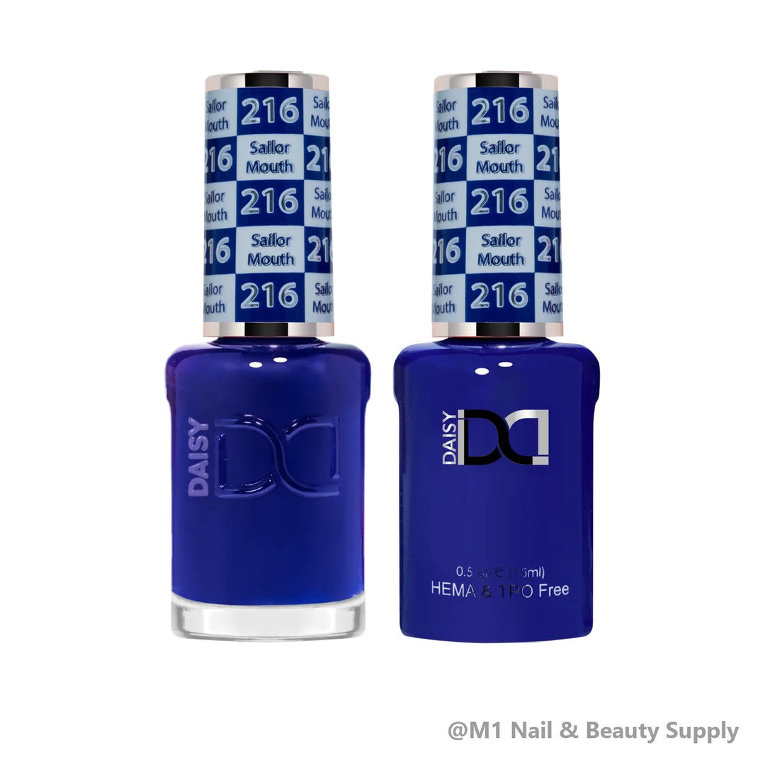 DND HEMA &amp; TPO Free 216 Sailor Mouth - gel polish and matching lacquer duo