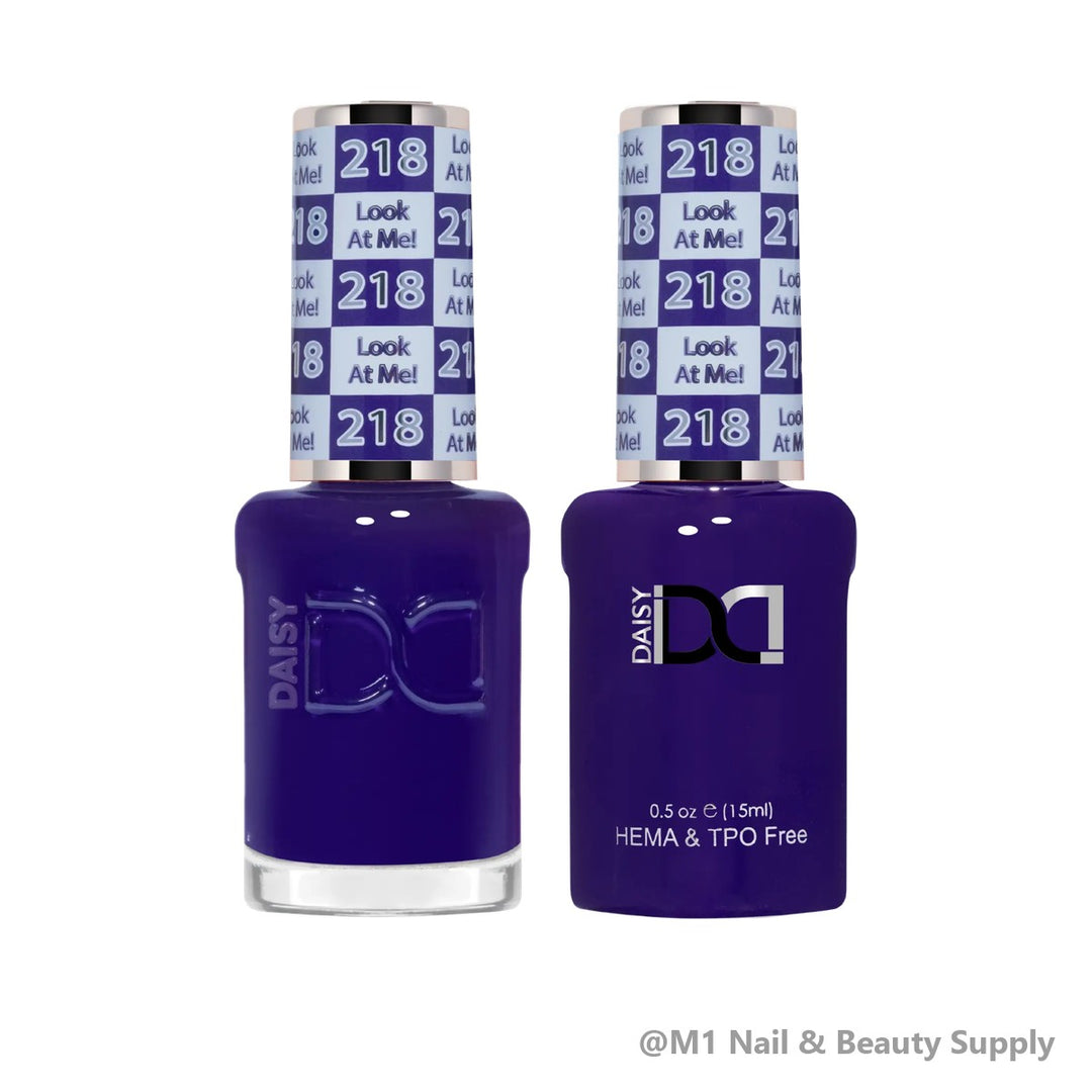 DND HEMA &amp; TPO Free 218 Look At Me! - gel polish and matching lacquer duo