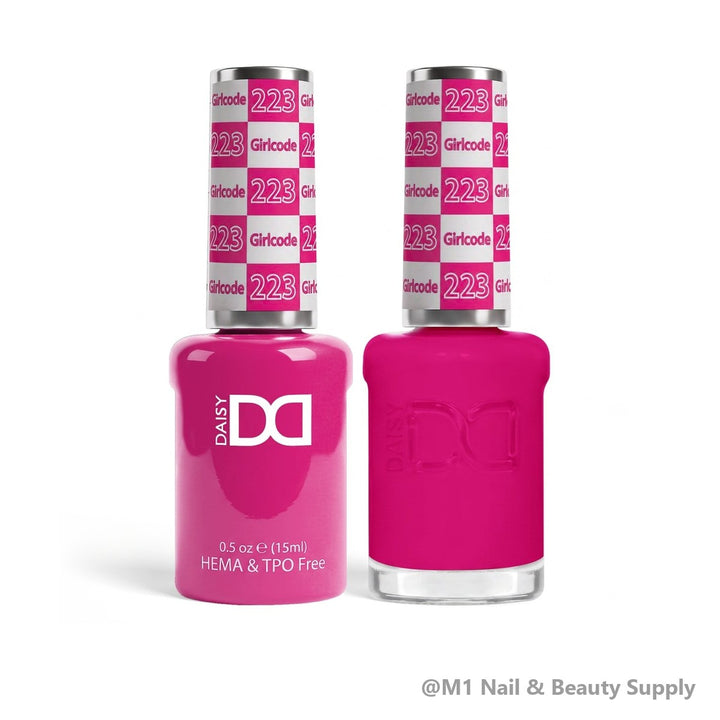 DND HEMA &amp; TPO Free 223 Girlcode - gel polish and matching lacquer duo