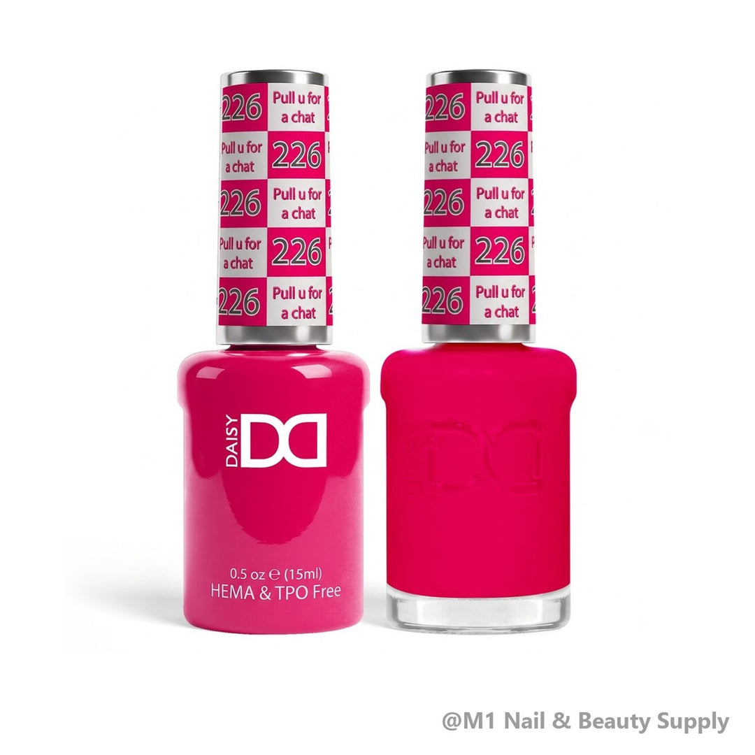 DND HEMA &amp; TPO Free 226 Pull U For A Chat - gel polish and matching lacquer duo