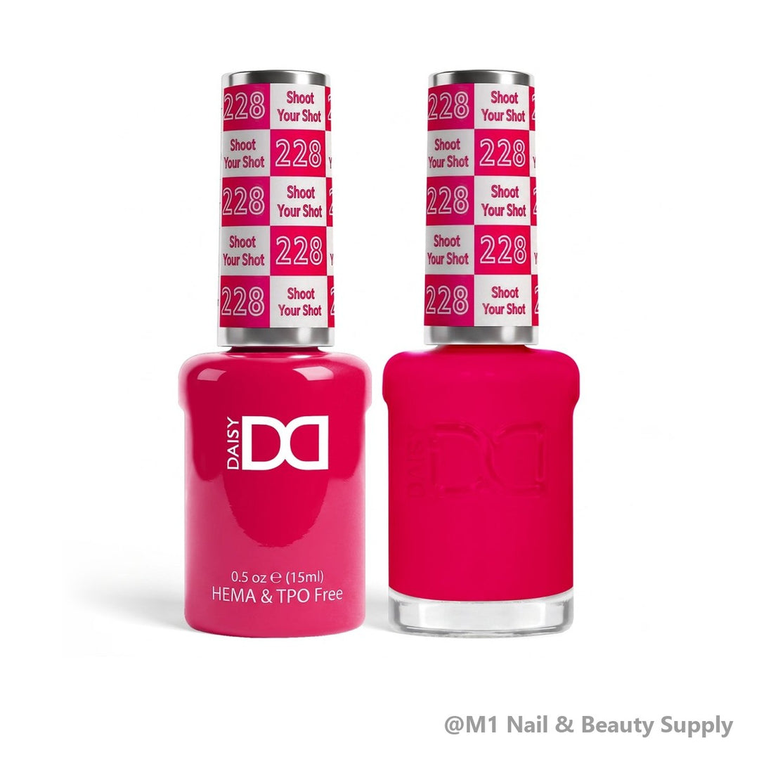 DND HEMA &amp; TPO Free 228 Shoot Your Shot - gel polish and matching lacquer duo