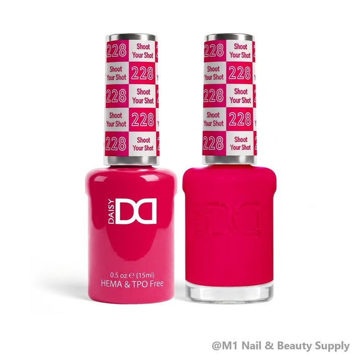 DND HEMA &amp; TPO Free 228 Shoot Your Shot - gel polish and matching lacquer duo