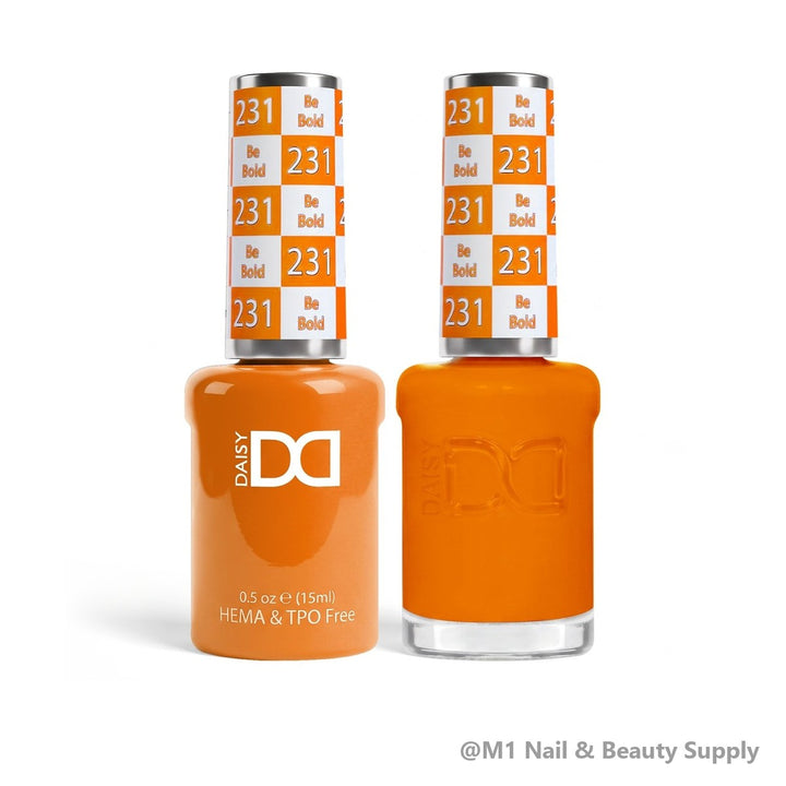 DND HEMA &amp; TPO Free 231 Be Bold - gel polish and matching lacquer duo