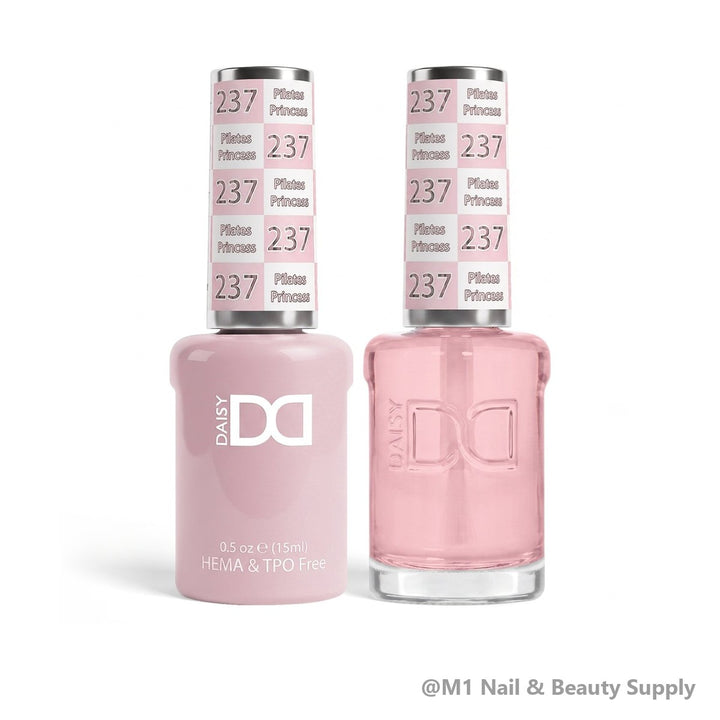 DND HEMA &amp; TPO Free 237 Pillow Princess - gel polish and matching lacquer duo