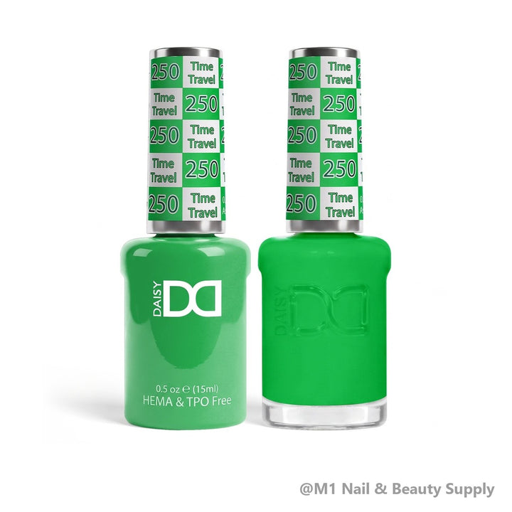 DND HEMA &amp; TPO Free 250 Time Travel - gel polish and matching lacquer duo