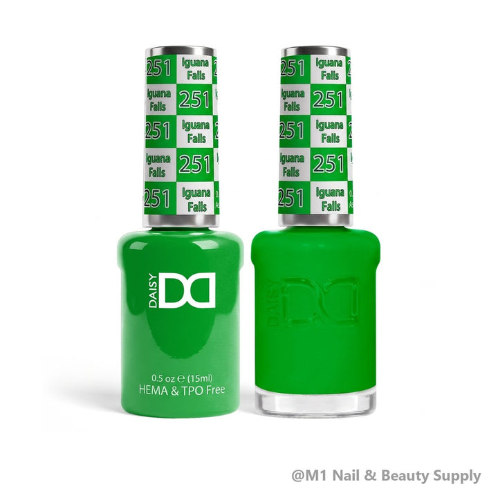 DND HEMA &amp; TPO Free 251 Iguana Falls - gel polish and matching lacquer duo