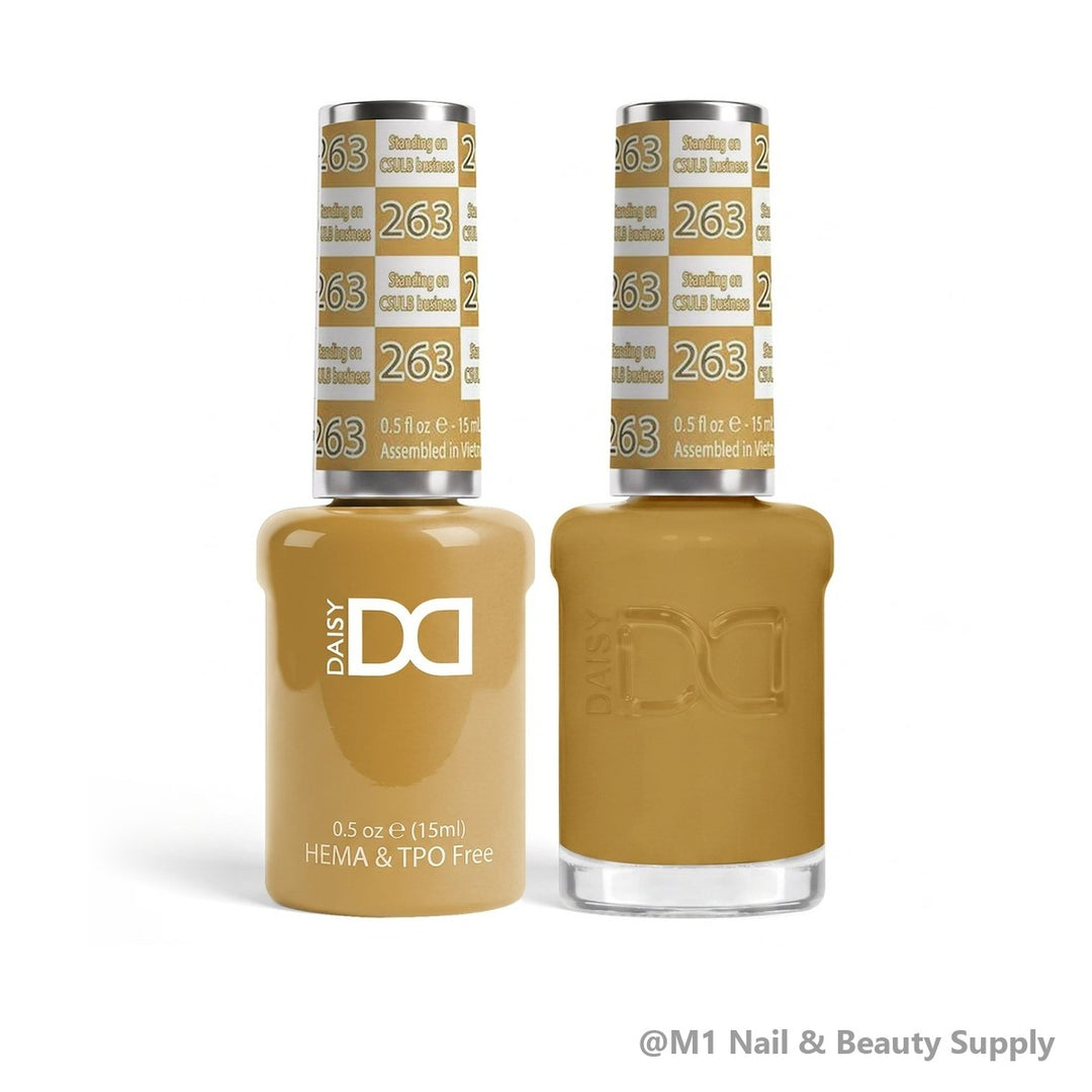 DND HEMA &amp; TPO Free 263 Standing On CSULB Business - gel polish and matching lacquer duo