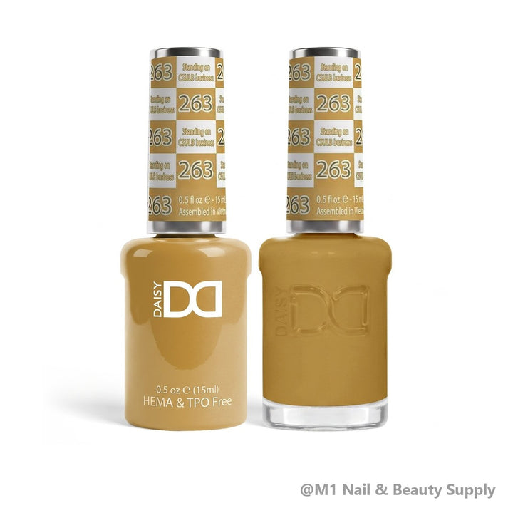 DND HEMA &amp; TPO Free 263 Standing On CSULB Business - gel polish and matching lacquer duo