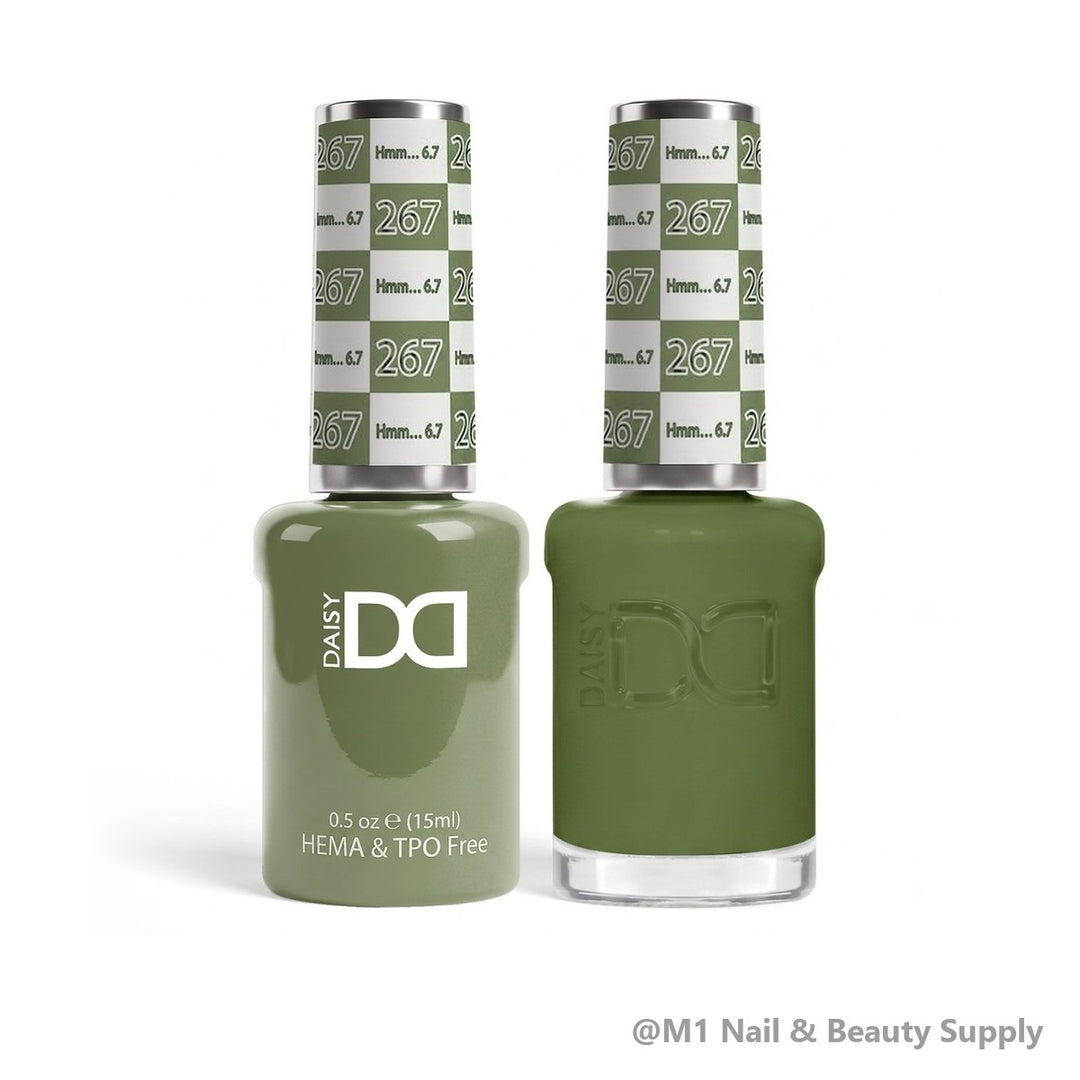 DND HEMA &amp; TPO Free 267 Hmm…6,7 - gel polish and matching lacquer duo