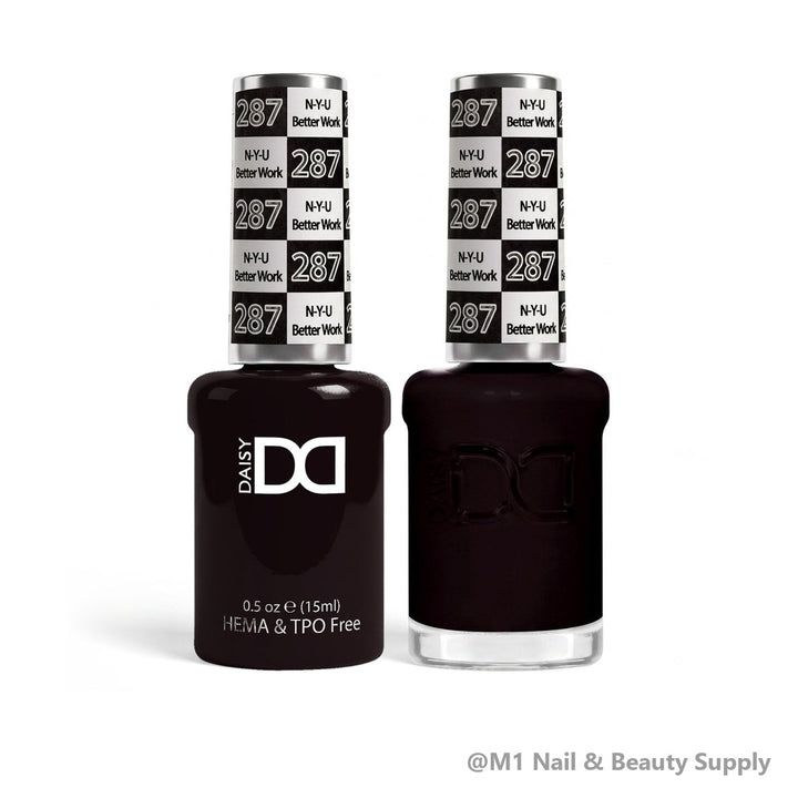 DND HEMA &amp; TPO Free 287 N-Y-U Better Work - gel polish and matching lacquer duo
