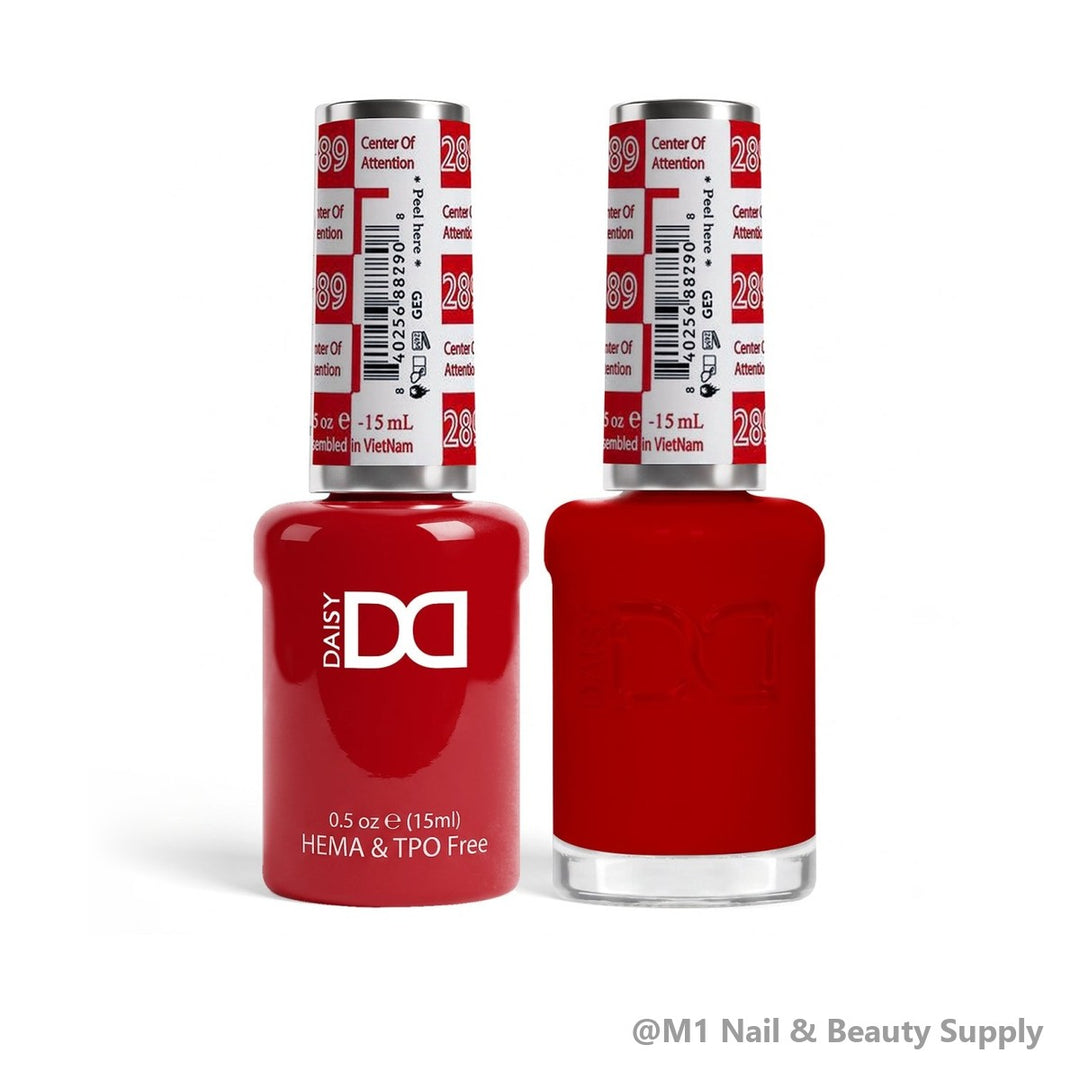DND HEMA &amp; TPO Free 289 Center Of Attention - gel polish and matching lacquer duo