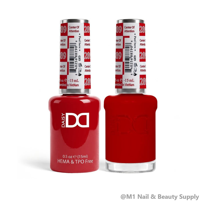 DND HEMA &amp; TPO Free 289 Center Of Attention - gel polish and matching lacquer duo