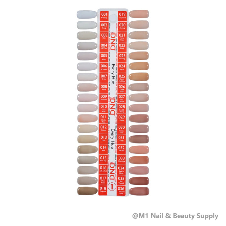 DND HEMA &amp; TPO Free Collection (288 colours) - Every Hue 