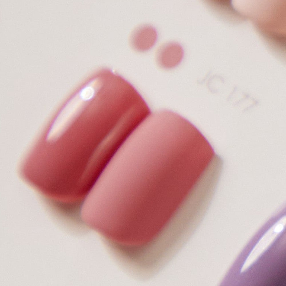 JING Nail Polish Gel Jar 5g JC177 colour swatch, gloss and matte