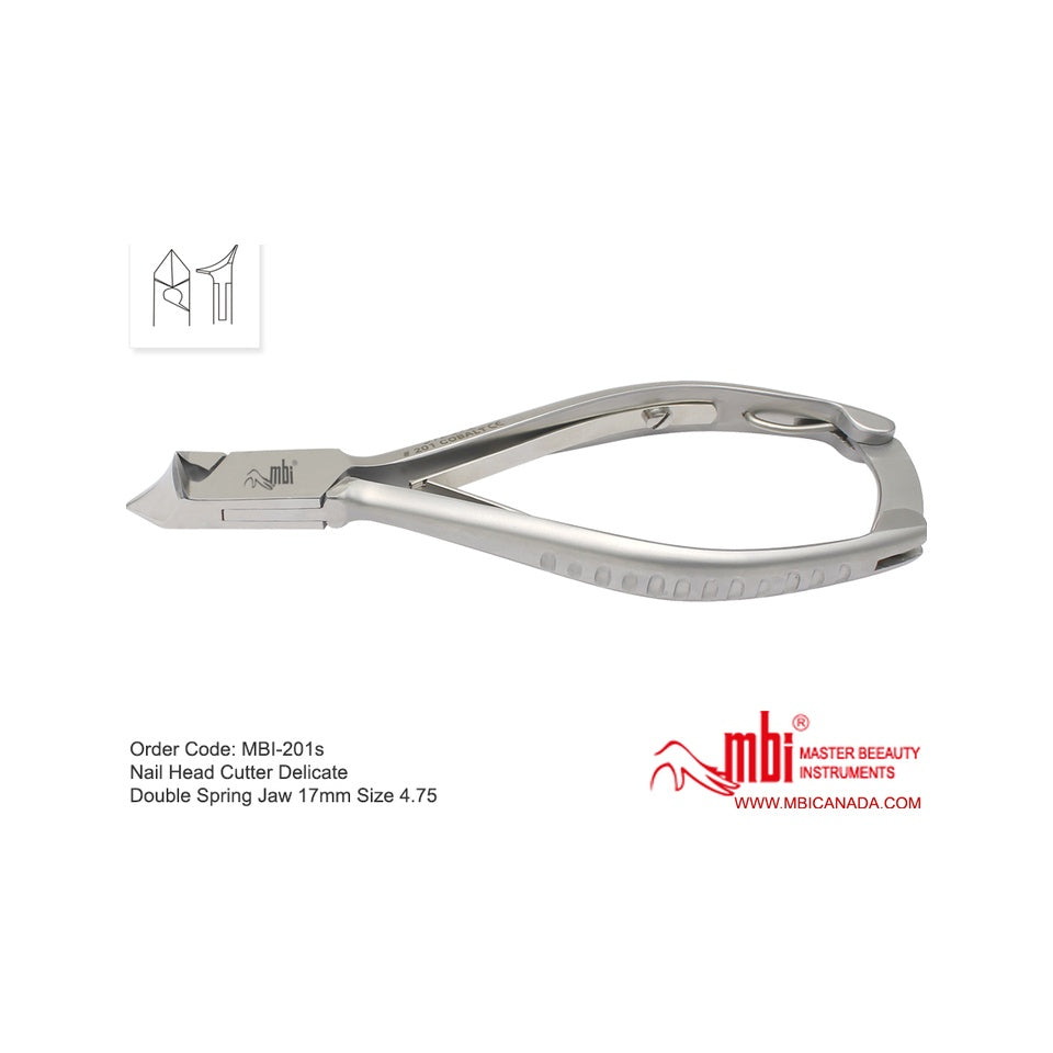 MBI-201M Nail Nipper Double Spring 4.75in Medium