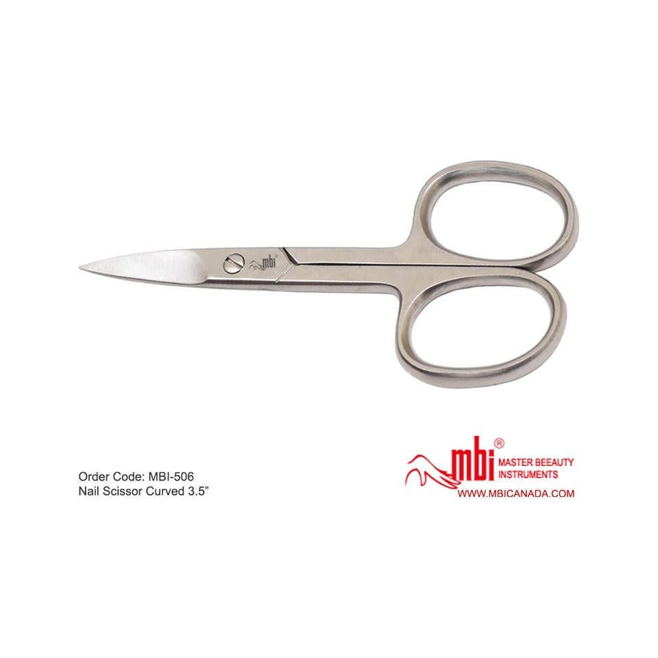 MBI-506 Nail Scissor Curved 3.5in