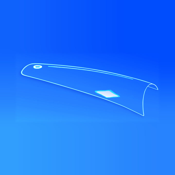 USN Straight Square Clear Tip Box - Plastic Nail Tips