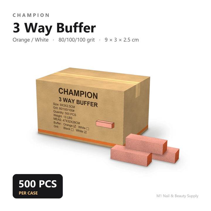 冠军三向 Buffer - 橙色/白色 (500个/箱)