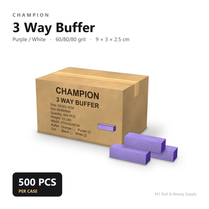 Champion 3 Way Buffer - Purple/White (500pcs/case)