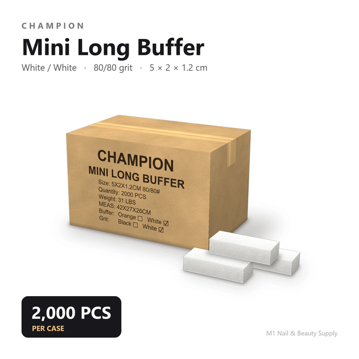 Champion Mini Long Buffer White 80/80 (2000pcs/case)