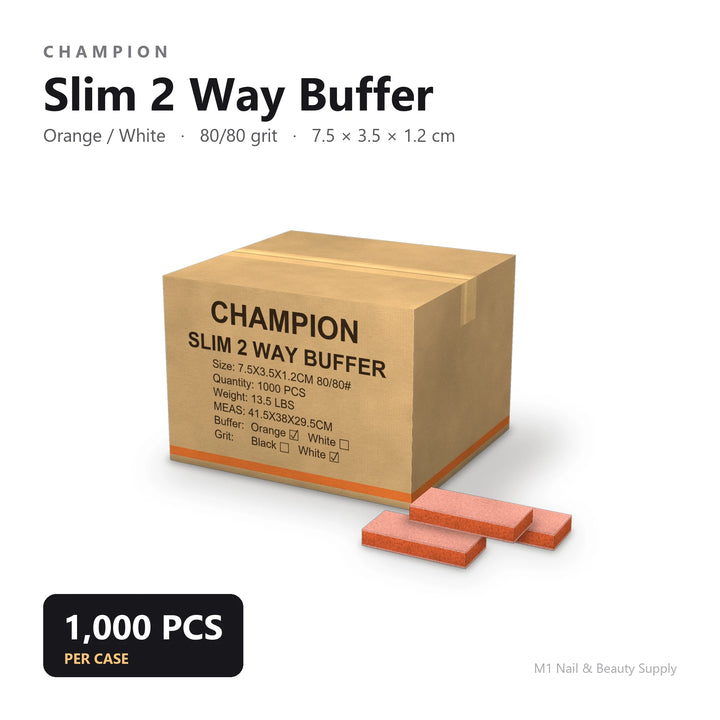 Champion Slim Buffer - Orange White (1000pcs/case)