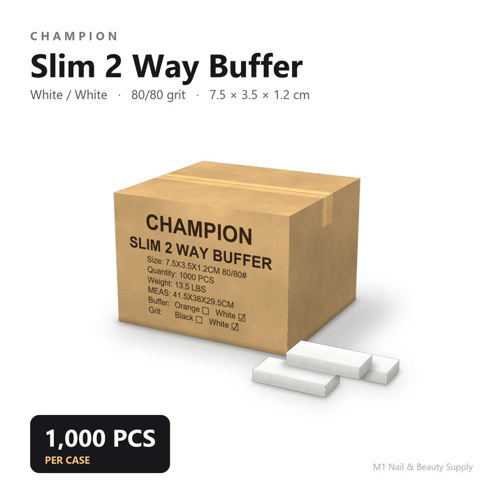Champion 细长 Buffer - 白色 (1000个/箱)