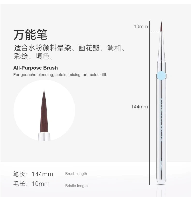 BW Small Sugar Bean Nail Brush