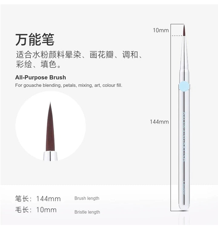 BW Small Sugar Bean Nail Brush
