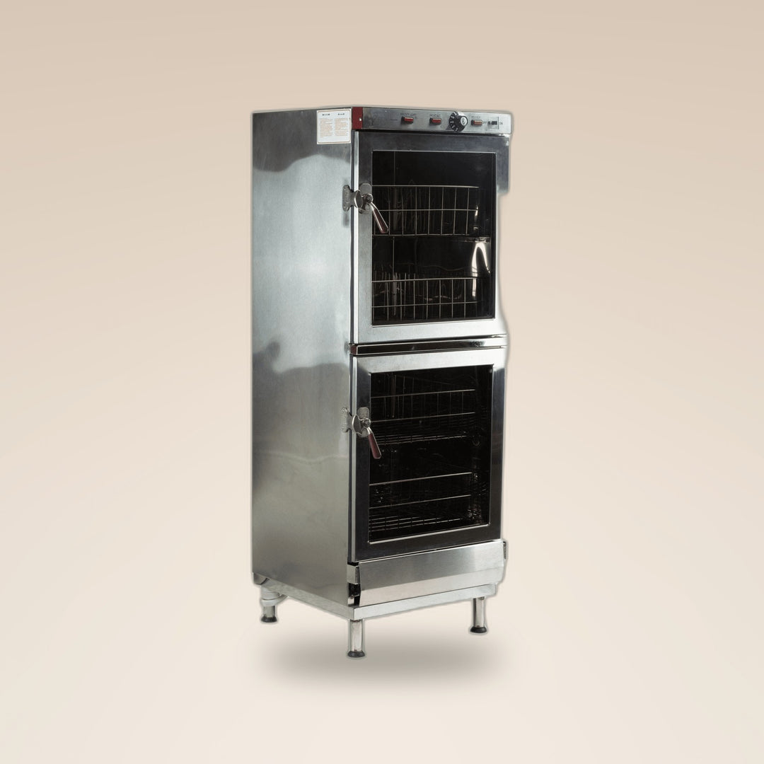 Fiori 240S steam towel warmer, floor-standing cabinet with two glass doors