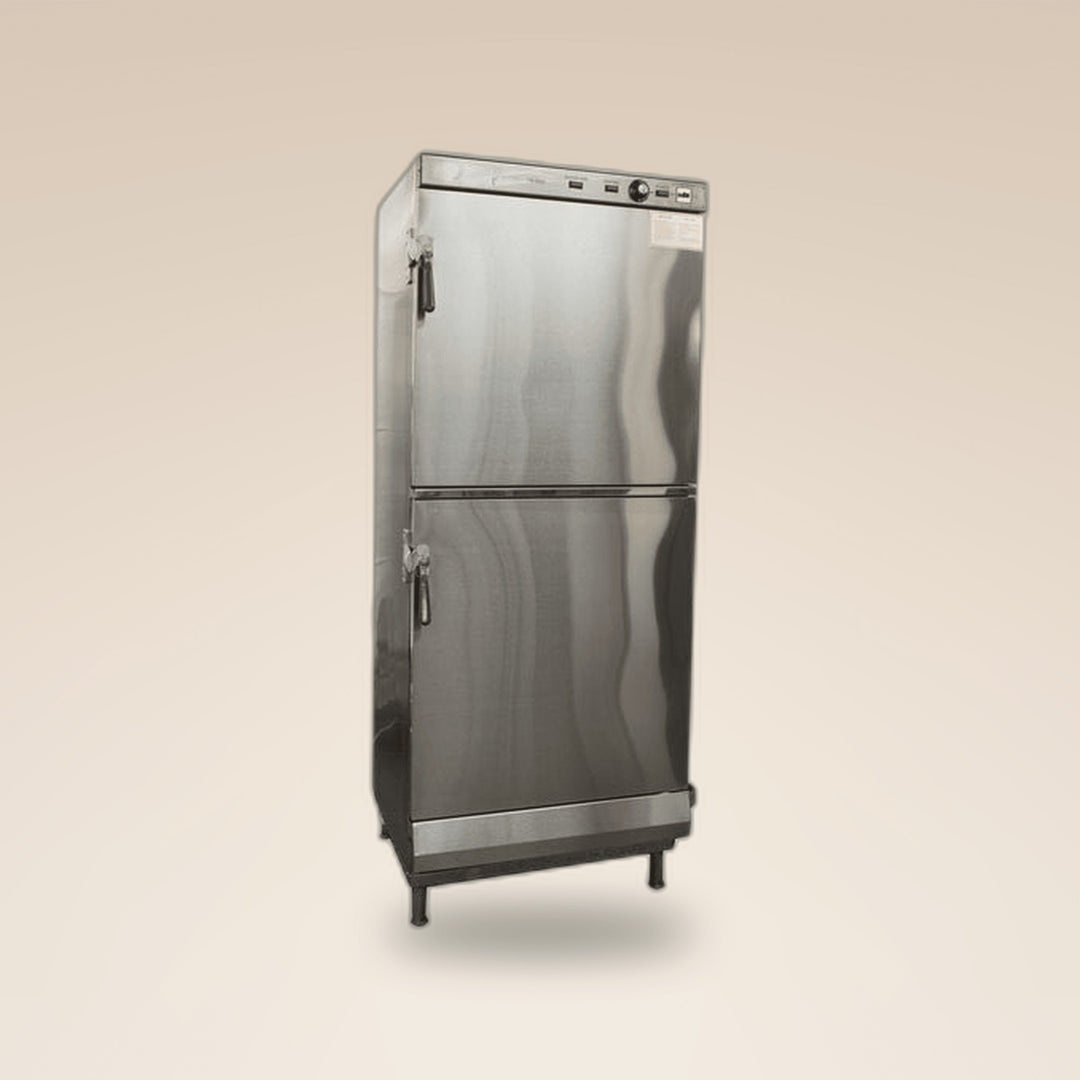 Fiori 360S steam towel warmer, tall stainless steel cabinet