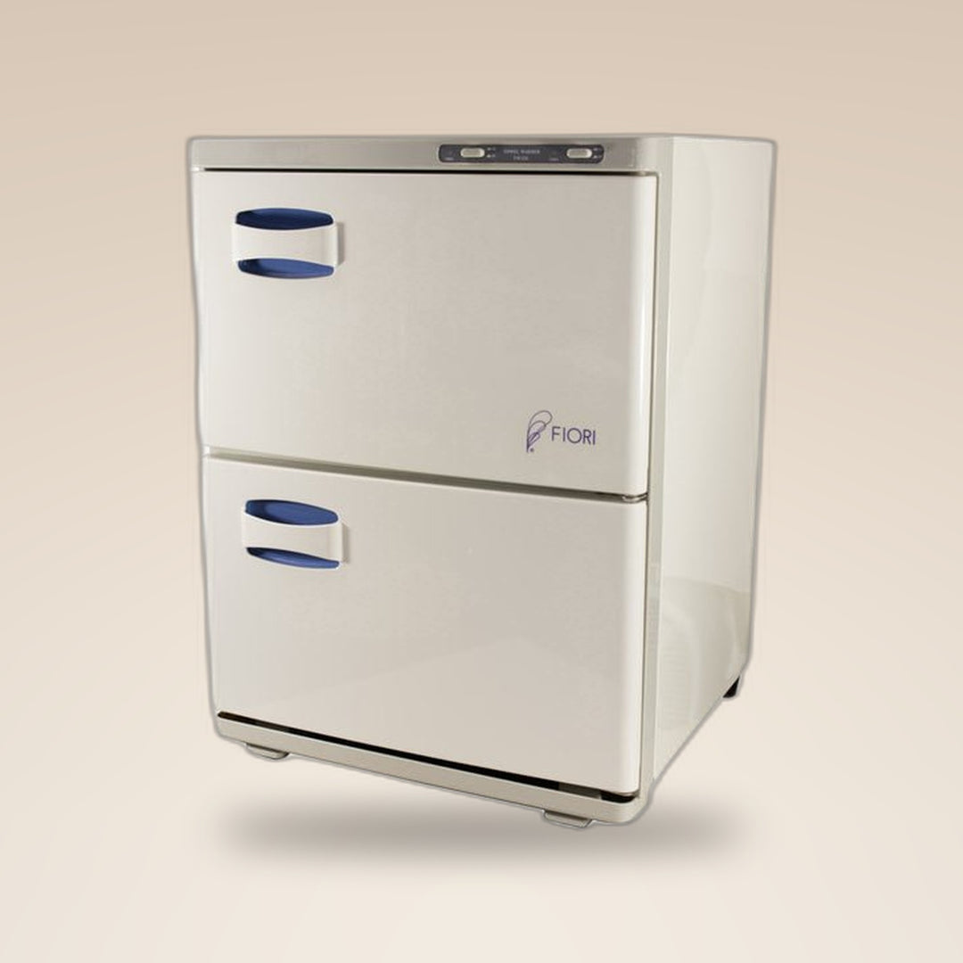 Fiori TW320 towel warmer, two-level cabinet with two doors