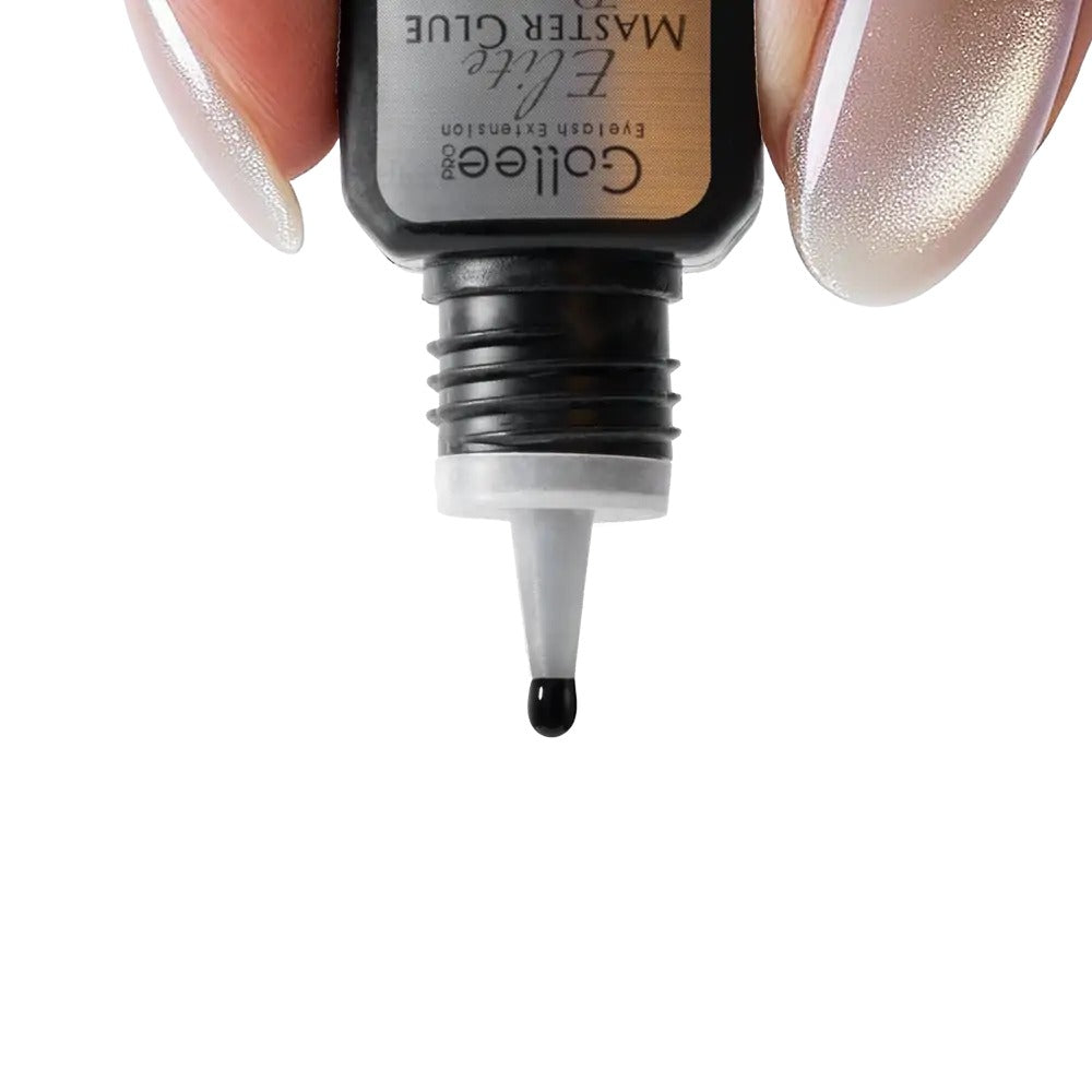 Keo nối mi Gollee Elite Master Glue M-01, đầu chai với một giọt keo đen