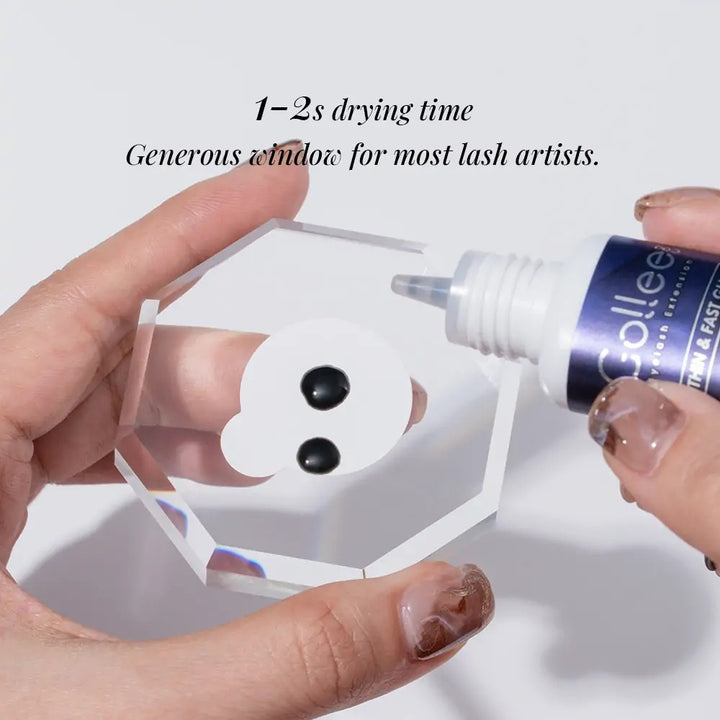 Gollee Thin &amp; Fast Glue A-02, glue drops dispensed on a glue pallet