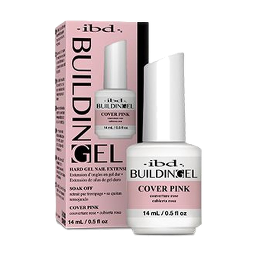 ibd Building Gel Cover Pink 0.5 oz bottle and box