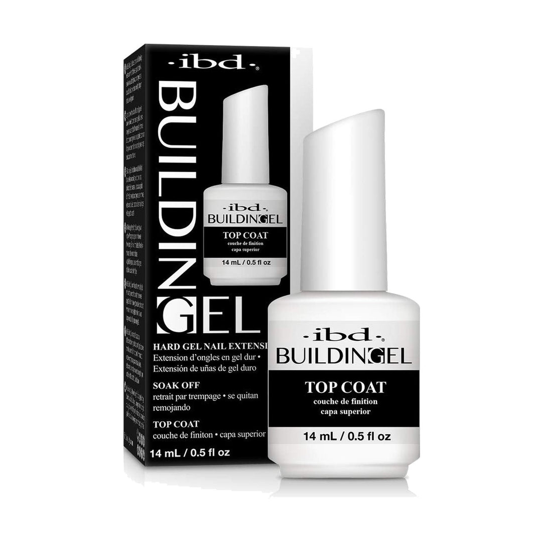 ibd Building Gel Top Coat 0.5 oz bottle and box