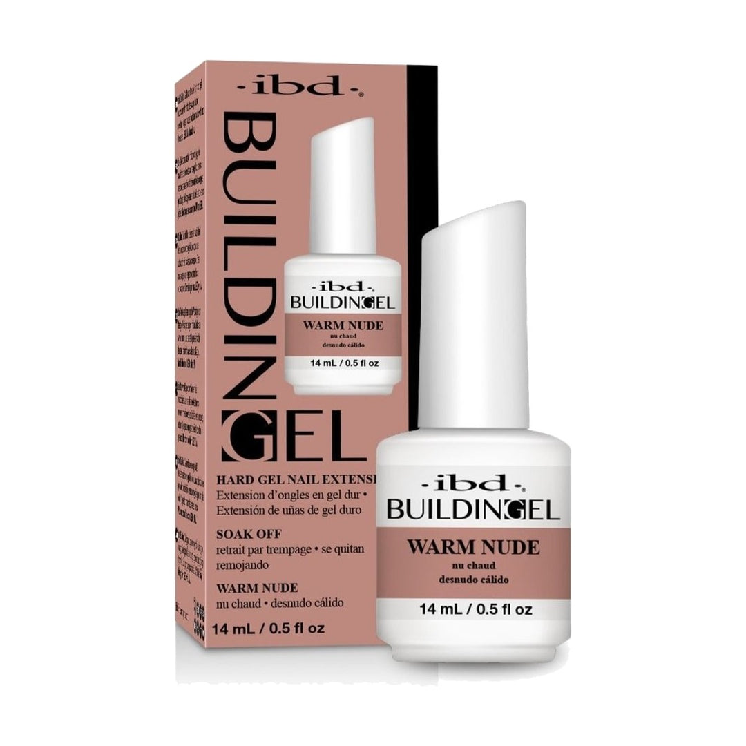 ibd Building Gel Warm Nude 0.5 oz bottle and box