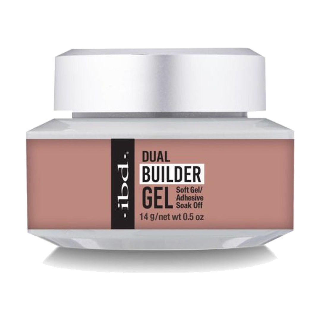 ibd Dual Builder Gel Warm Nude 0.5 oz jar